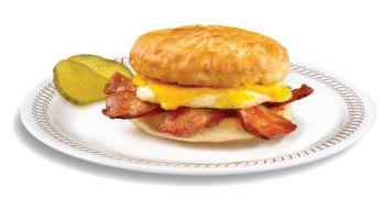 Wafflehouse Bacon, Egg & Cheese Biscuit