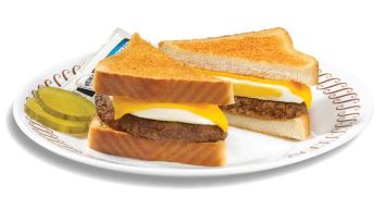 Wafflehouse Bacon Egg & Cheese Breakfast Sandwich