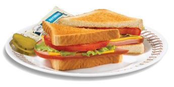 Wafflehouse Ham & Cheese Sandwich