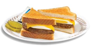 Wafflehouse Sausage, Egg & Cheese Breakfast Sandwich