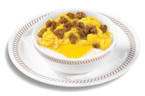 Wafflehouse Sausage Egg & Cheese Grits Bowl
